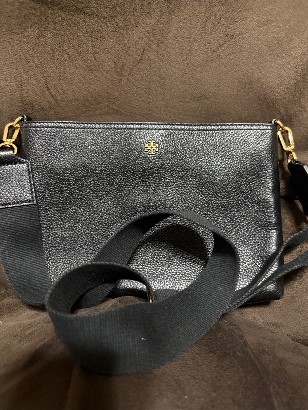 Tory Burch Blake Swingpack was Crossbody with Gold Logo